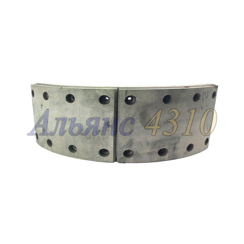 Колодка тормозная в сборе литая (длинная накладка) - Ресурс-Техно